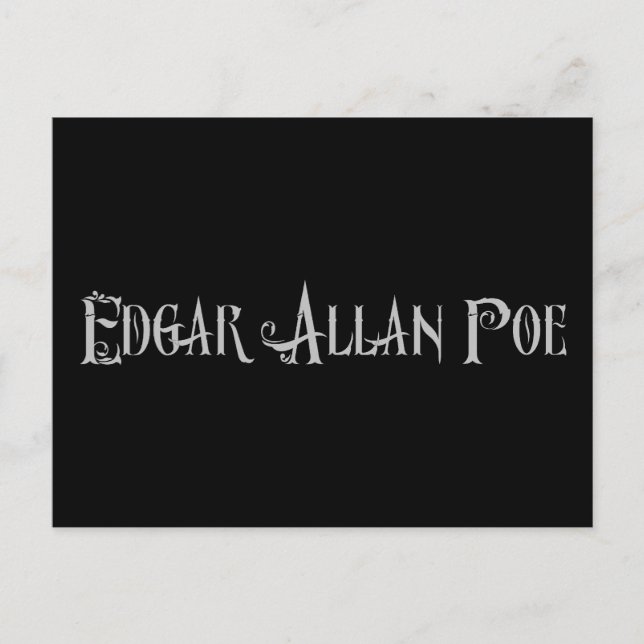 Cartão Postal Edgar Allan Poe (Frente)