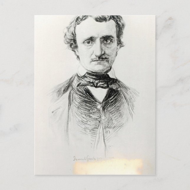Cartão Postal Edgar Allan Poe 1907 (Frente)
