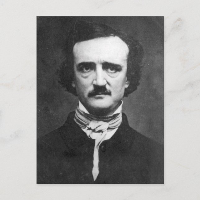 Cartão Postal Edgar Allan Poe Portrait (Frente)