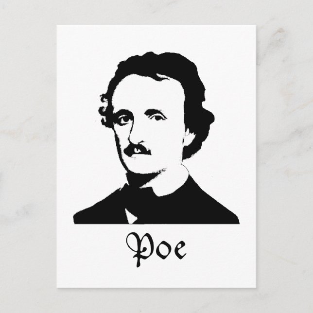 Cartão Postal Edgar Allen Poe (Frente)