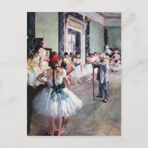 Cartão Postal Edgar Degas - A aula de dança