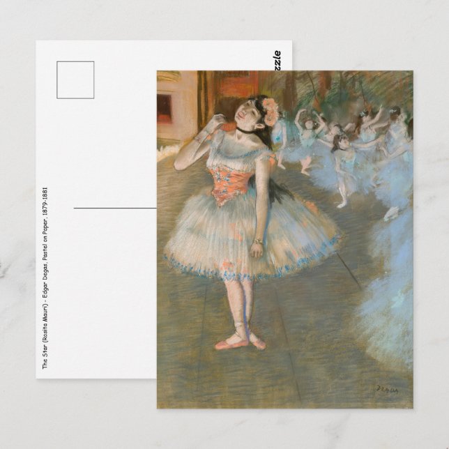 Cartão Postal Edgar Degas - A Estrela (Frente/Verso)