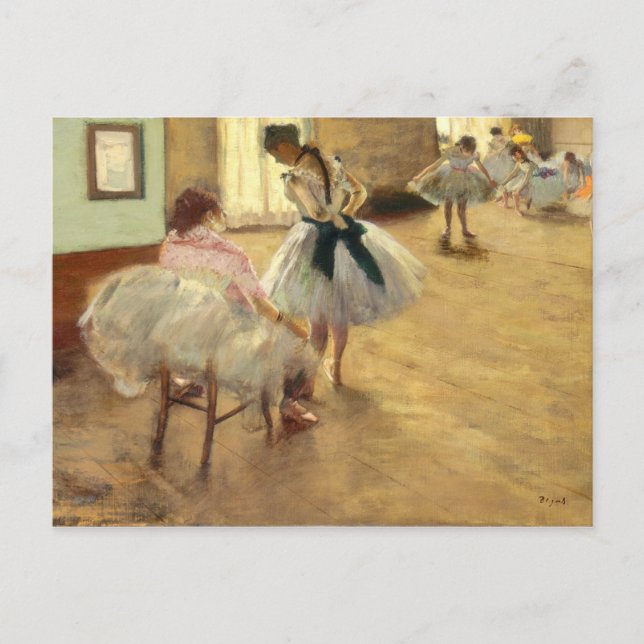 Cartão Postal Edgar Degas A Lição Da Dança (Frente)