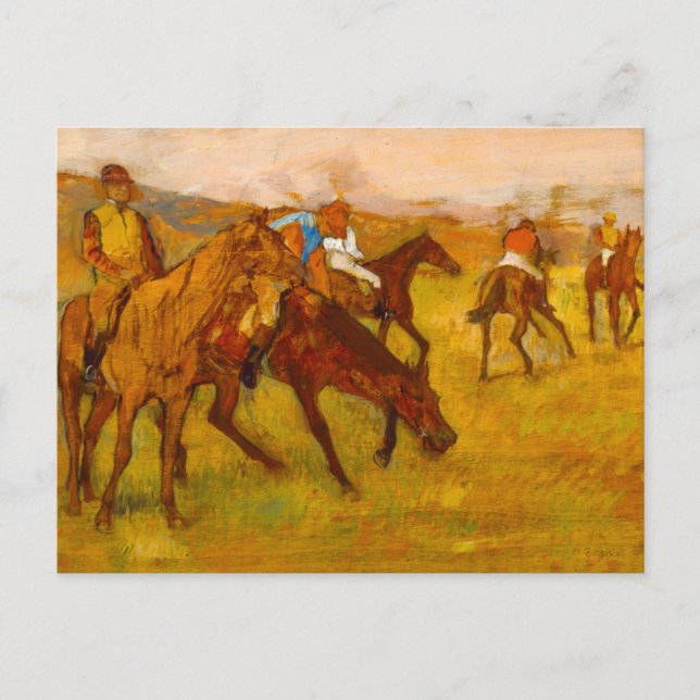 Cartão Postal Edgar Degas Antes da Corrida (Frente)