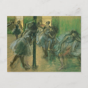 Cartão Postal Edgar Degas   Bailarinas ensaiando