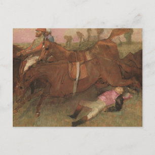 Cartão Postal Edgar Degas   Cena de Steeplechase