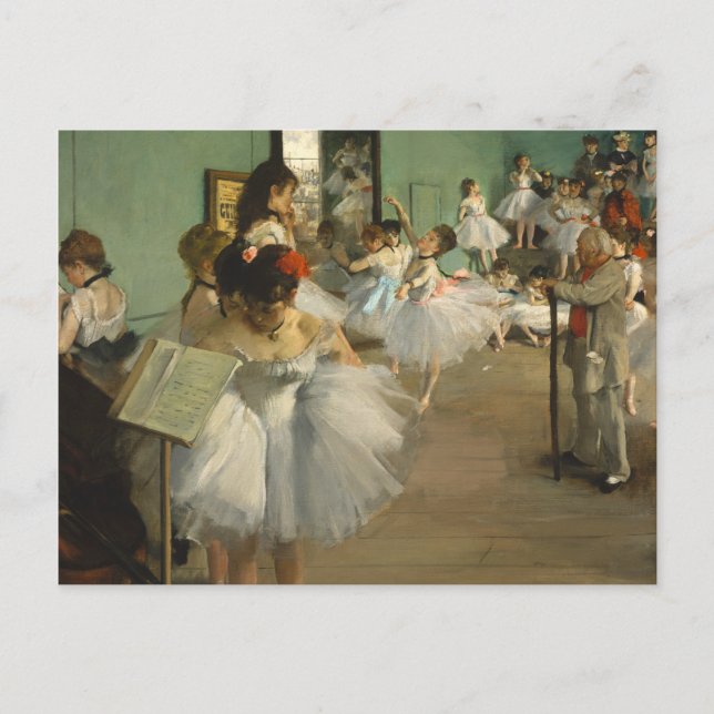 Cartão Postal Edgar Degas Classe de Dança (Frente)