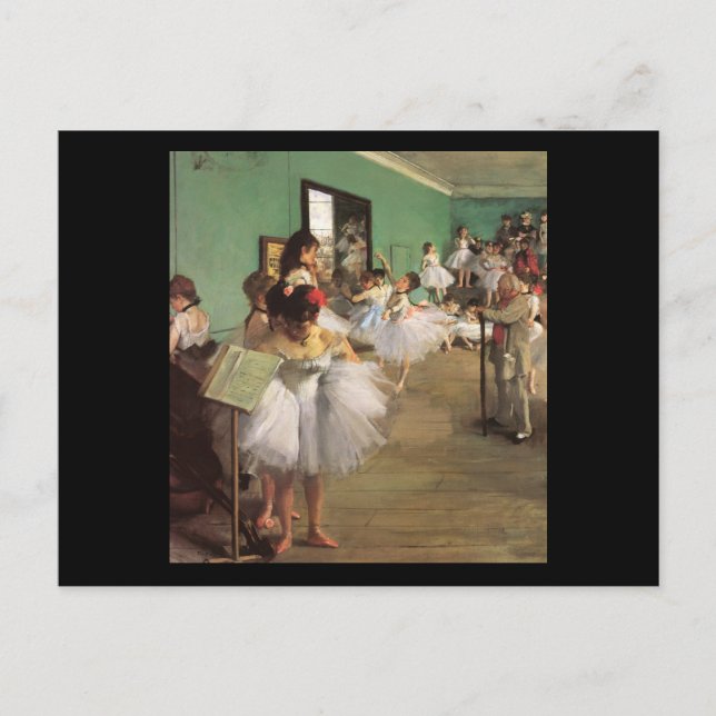 Cartão Postal Edgar Degas Classe de Dança (Frente)