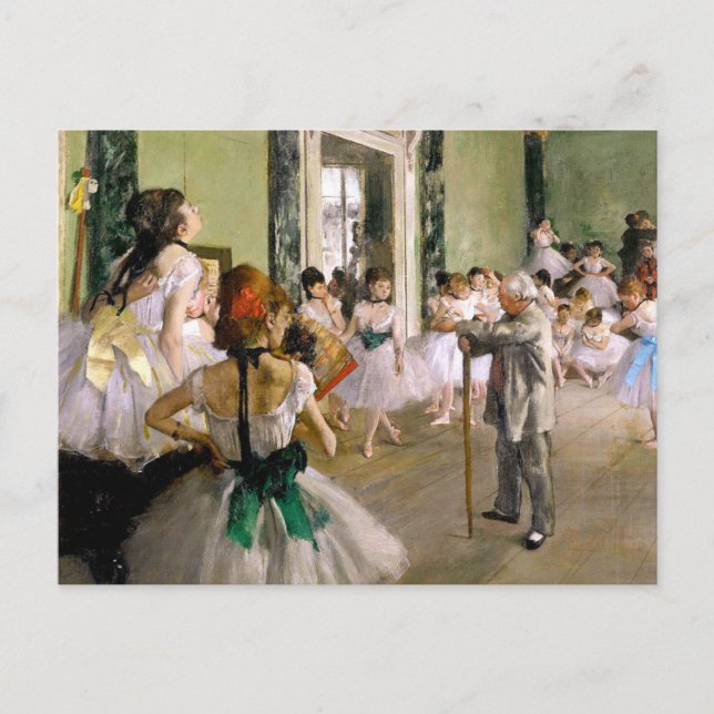 Cartão Postal Edgar Degas Classe de Dança (Frente)