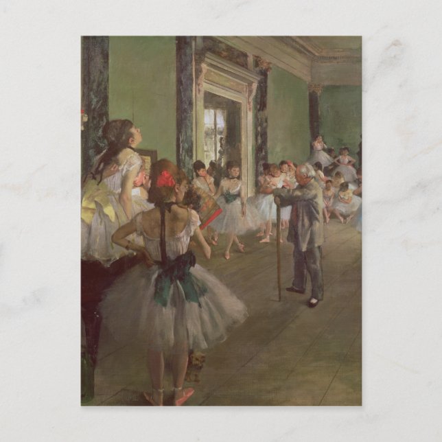 Cartão Postal Edgar Degas | Classe de dança, c.1873-76 (Frente)