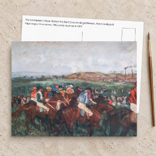 Cartão Postal Edgar Degas - Corrida de Cavalheiros