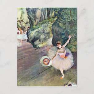 Cartão Postal Edgar Degas - Dançarina com buquê de flores (A