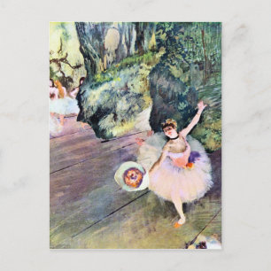 Cartão Postal Edgar Degas - Dançarina com buquê de flores (A