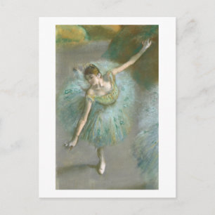 Cartão Postal Edgar Degas Dançarina em verde
