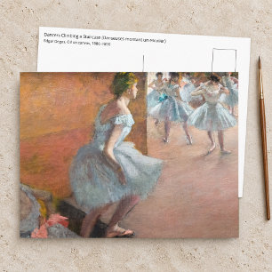 Cartão Postal Edgar Degas - Dançarinas Subindo uma Escada