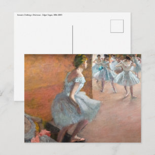 Cartão Postal Edgar Degas - Dançarinos Subindo uma Escada