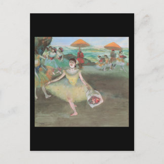 Cartão Postal Edgar Degas Dancer se queixando com um Buquê