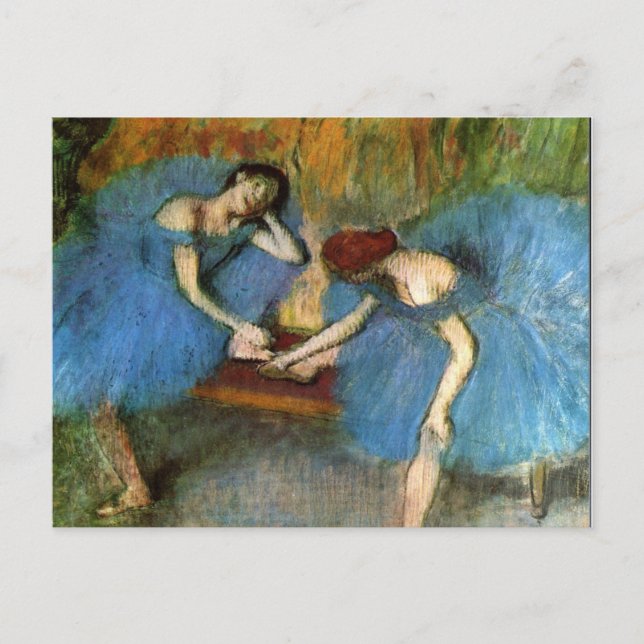 Cartão Postal Edgar Degas Dancing Ballerinas Fine Art (Frente)
