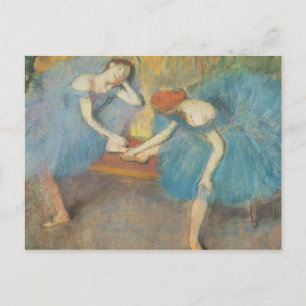 Cartão Postal Edgar Degas Dois dançarinos no repouso, dançarin
