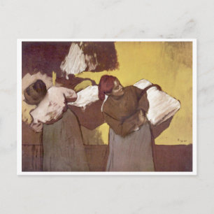 Cartão Postal Edgar Degas - Duas Mulheres Lavando Washington 187
