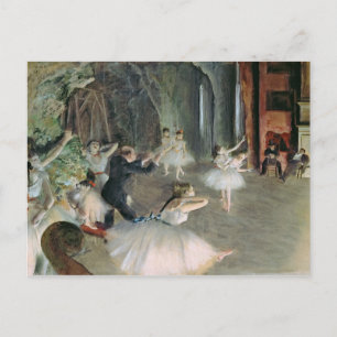 Cartão Postal Edgar Degas Ensaio do Balé sobre o Palco