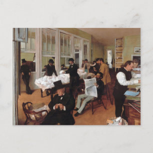 Cartão Postal EDGAR DEGAS - Escritório de algodão em Nova Orlean