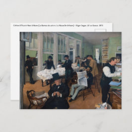 Cartão Postal Edgar Degas - Escritório de Algodão em Nova Orlean