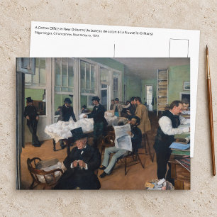 Cartão Postal Edgar Degas - Escritório de Algodão em Nova Orlean