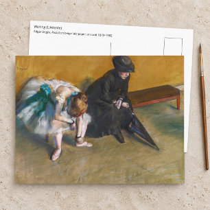 Cartão Postal Edgar Degas - Esperando