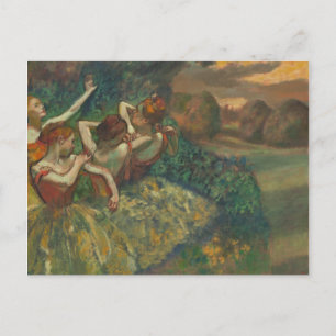 Cartão Postal Edgar Degas Four Dancers Impressionista