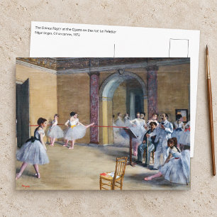 Cartão Postal Edgar Degas - Foyer de Dança, Ópera rue Le Peletie