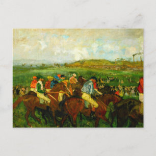 Cartão Postal Edgar Degas Horseback Riding