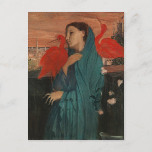 Cartão Postal Edgar Degas   Jovens mulheres com Ibis