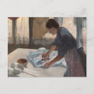 Cartão Postal Edgar Degas   Mulher Passando Roupa, c.1876-87