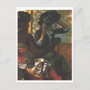 Cartão Postal Edgar Degas - No Chapéu da Mulher Militaria