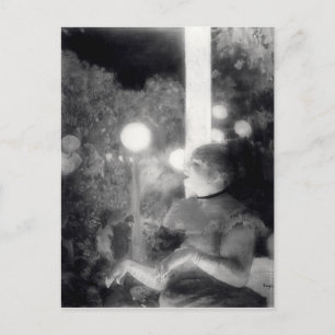 Cartão Postal Edgar Degas O concerto Cafe