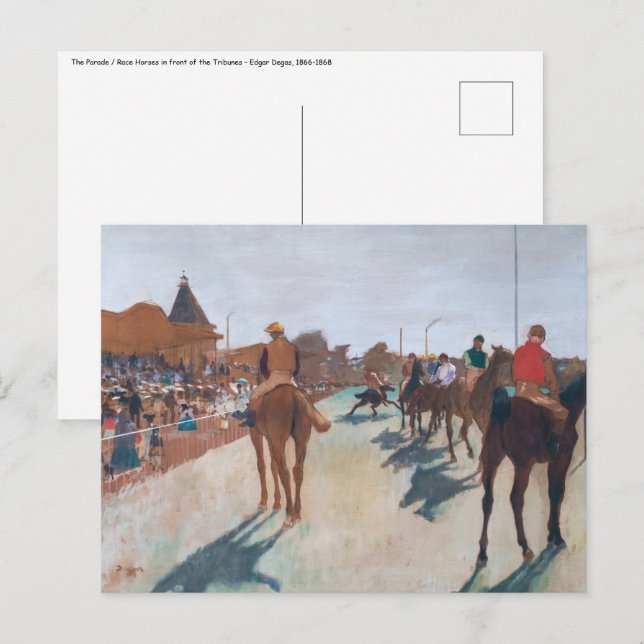 Cartão Postal Edgar Degas - O Desfile (Frente/Verso)