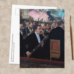 Cartão Postal Edgar Degas - Orquestra na Ópera