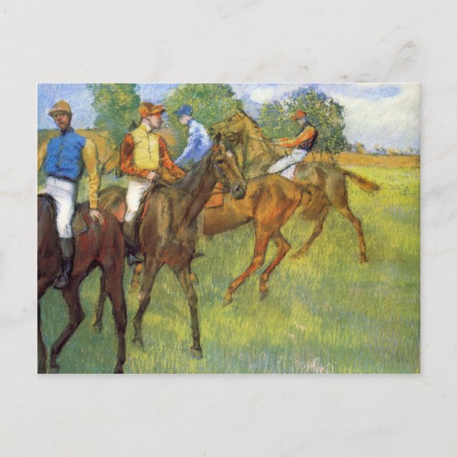 Cartão Postal Edgar Degas - Pesar fora (Frente)