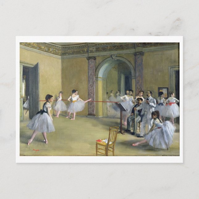 Cartão Postal Edgar Degas | The Dance Foyer at the Opera (Frente)