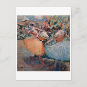 Cartão Postal Edgar Degas - Três Dançarinas 1898 Balés Mulheres