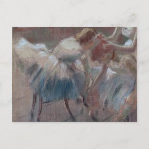 Cartão Postal Edgar Degas   Três Dançarinos Preparando-se para