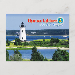 Cartão Postal Edgartown Harbor Light, Martha's Vineyard, MÃES