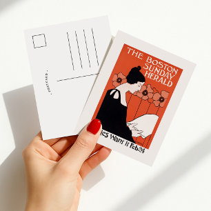 Cartão Postal Edição antiga do Boston Sunday Herald