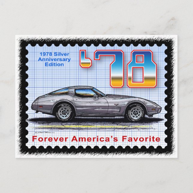 Cartão Postal Edição Especial do Aniversário da Prata de 1978 Co (Frente)