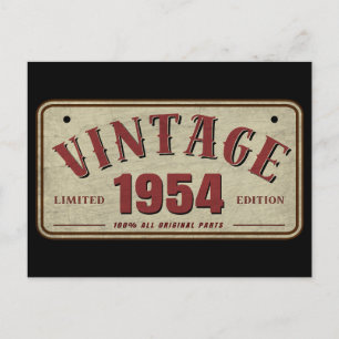Cartão Postal Edição Limitada de 1954 com Todas as Peças Origina