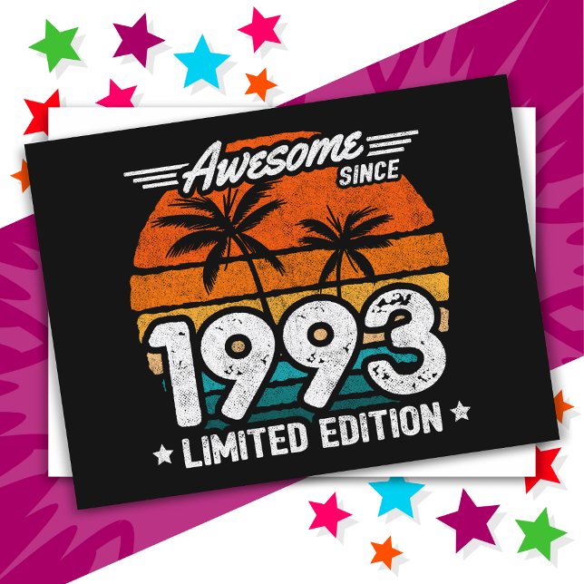 Cartão Postal Edição Limitada de 1993 Retro Incrível Desde 1993 (Criador carregado)