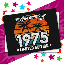 Cartão Postal Edição Limitada Retro Incrível Desde 1975