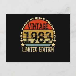 Cartão Postal Edição Limitada Vintage 1983 38 Anos