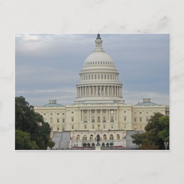 Cartão Postal Edifício Capitólio dos Estados Unidos (Frente)